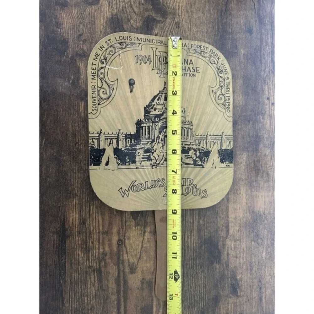 RARE Antique Advertising Hand Fan Flanagan Insurance Russel‎ Springs KY Boy Fish